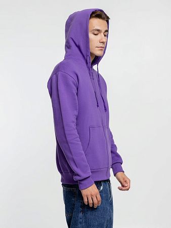 Толстовка на молнии с капюшоном Siverga Heavy 2.0, фиолетовая, размер 3XL