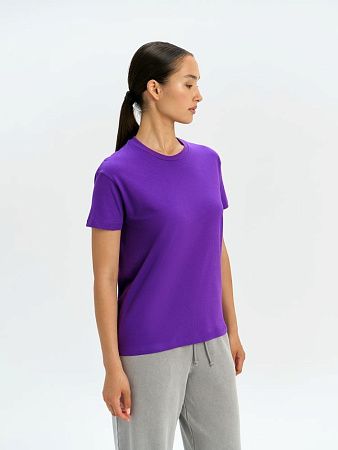 Футболка унисекс Regent 150, темно-фиолетовая, размер XXS