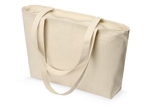 Сумка на молнии «Ningbo», 340 г/м2, цвет: натуральный