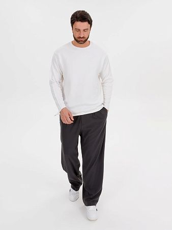 Лонгслив унисекс Siluetti Fuori, молочно-белый, размер L/XL