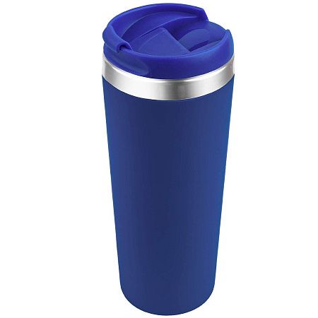 Термокружка KOMO SOFT COLOR 420мл. Темно-синяя с темно-синей крышкой 6060.14