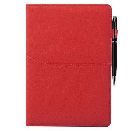 Ежедневник Smart Asti Linen А5, оранжевый, недатированный, в твердой обложке с поролоном