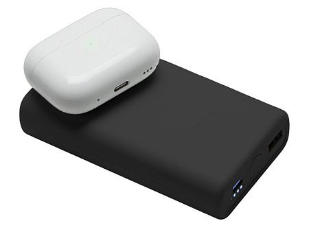 Внешний беспроводной аккумулятор 2-в-1 с функцией зарядки Apple Watch, QC/PD «AtomIQ», 10000 мАч