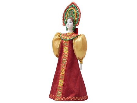 Подарочный набор: кукла фарфоровая, мёд с миксом из орехов