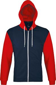Толстовка на молнии Silver 280 темно-синяя с красным, размер XS