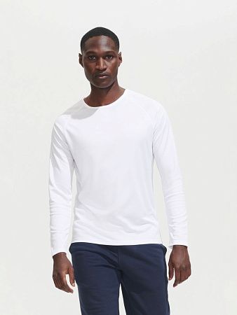 Футболка с длинным рукавом Sporty LSL Men, черная, размер S