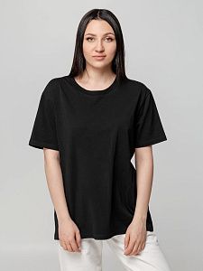 Футболка унисекс оверсайз Street Vibes, черная под нанесение