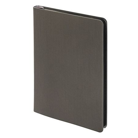 Ежедневник Flexy Happy Line А5, серый, недатированный, в гибкой обложке