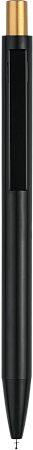 Ручка OKS MIRROR Черная с золотистым 1140.17