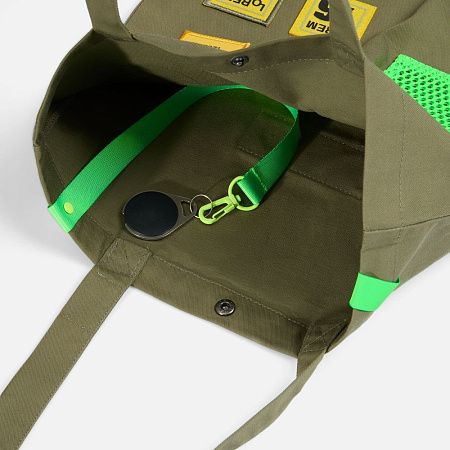 Стропа текстильная Fune 20 S, зеленый неон, 30 см