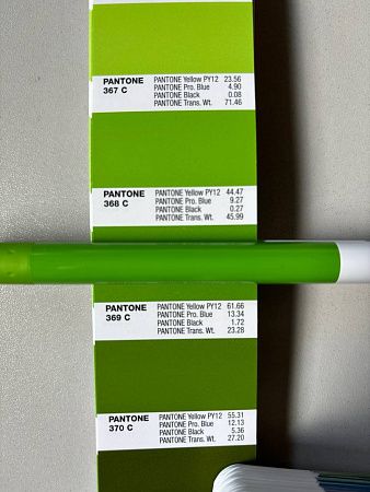 Ручка шариковая Alana Color, пластиковая, салатовая