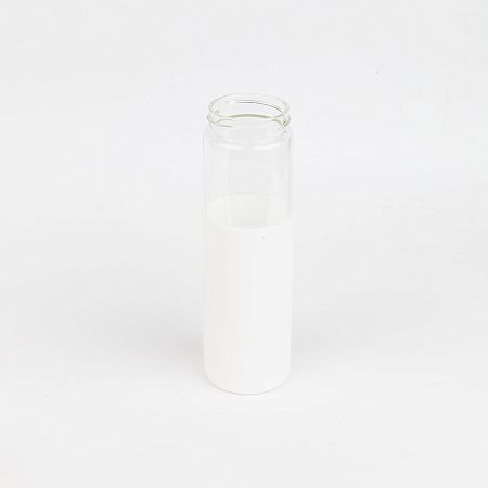 Бутылка стеклянная с силиконовой манжетой и бамбуковой крышкой  Glass, синяя