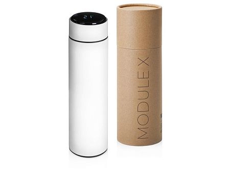 Вакуумный термос «Module X» с индикатором температуры и медной изоляцией, 500 мл, крафтовый тубус