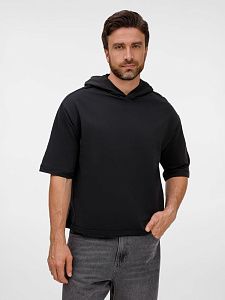 Футболка оверсайз унисекс с капюшоном Neofit, молочно-белая под нанесение