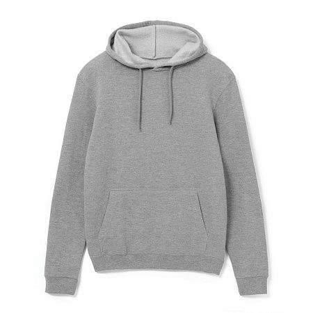 Толстовка с капюшоном Snake II серый меланж, размер 4XL