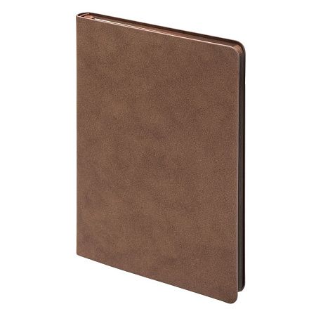 Ежедневник Flexy Nuba А5, коричневый, недатированный, в гибкой обложке