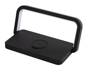 Беспроводная зарядка с лампой и подставкой «Robo», 10 Вт, цвет: черный