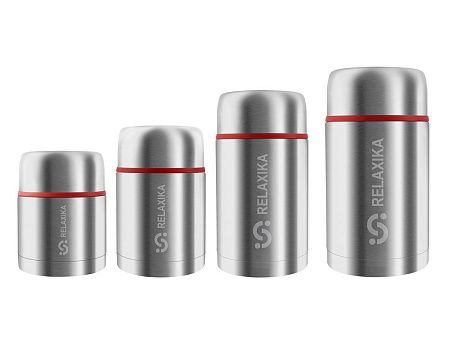 Термос для еды Relaxika «301» в чехле, 1200 мл