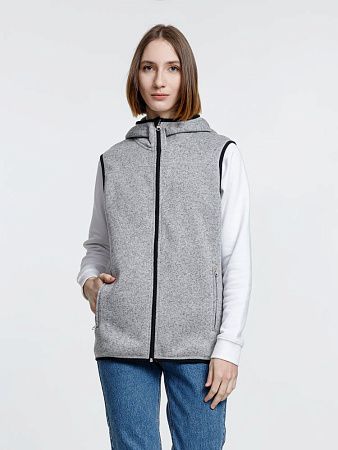Жилет с капюшоном унисекс Gotland, серый, размер M