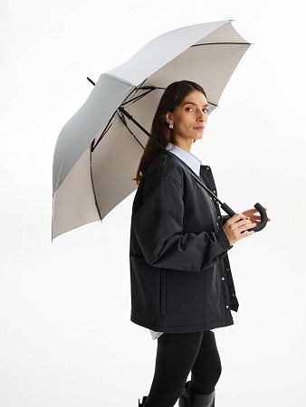 Зонт-трость Wind, серебристый