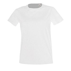 Футболка женская Imperial Fit Women, черный меланж под нанесение