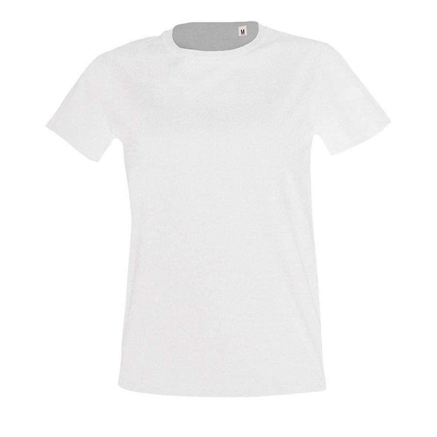 Футболка женская Imperial Fit Women, черный меланж под нанесение