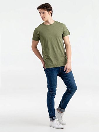Футболка мужская Regent Fit 150, меланж хаки, размер XXL