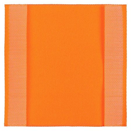 Лейбл тканевый Epsilon, L, оранжевый неон