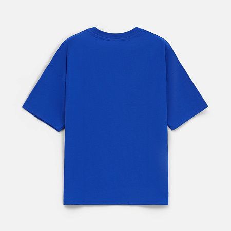 Футболка унисекс оверсайз T3, синяя, размер M/L
