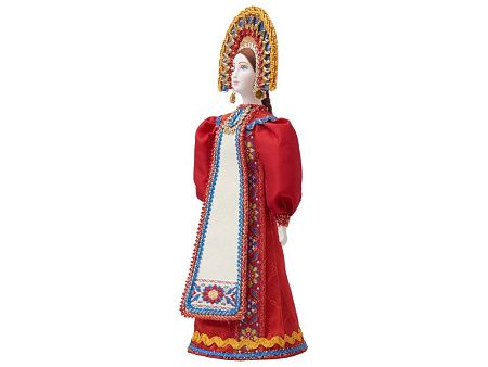 Подарочный набор: кукла фарфоровая, чай "Малина с мятой"