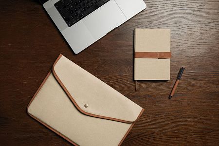 Чехол для ноутбука VINGA Bosler из переработанного канваса GRS, 16’’