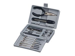 Набор инструментов, 25 предметов, цвет: серый, черный