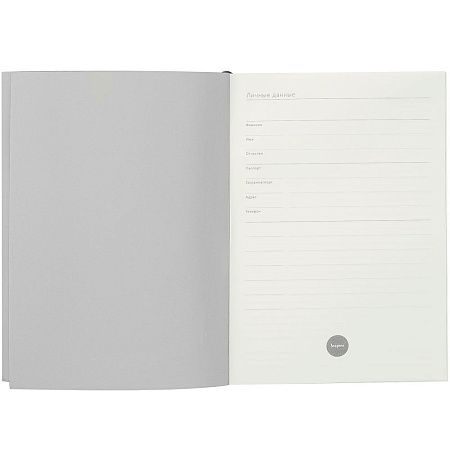 Ежедневник Flat Maxi, недатированный, серый