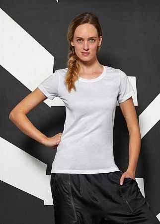 Футболка женская Sublimation, белая, размер XS