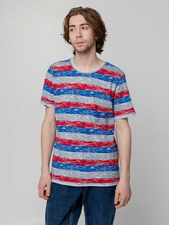 Футболка мужская Rayet двусторонняя, красная с синим, размер S