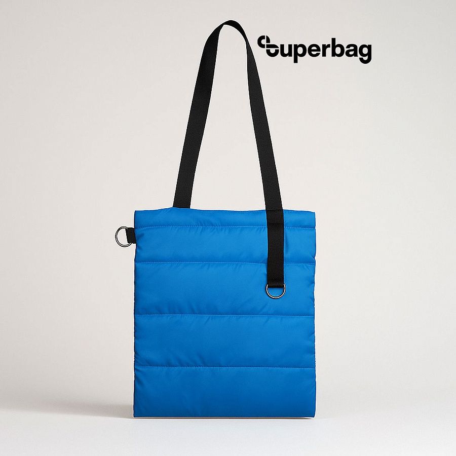 Шоппер Superbag Bubble, стёганый, с магнитной кнопкой