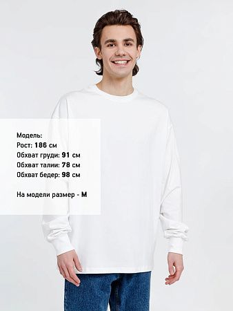 Футболка оверсайз унисекс City Sapiens, молочно-белая, размер S