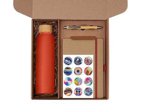 Набор «Wooden» с бутылкой, блокнотом, ручкой и подставкой для телефона 