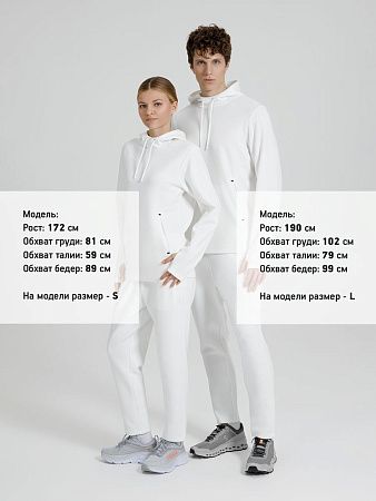 Худи унисекс Begi, молочно-белое, размер M