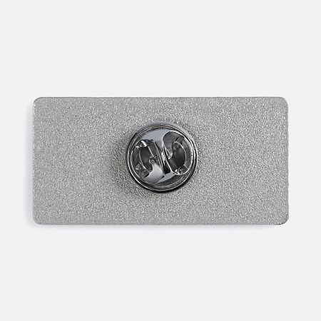 Значок Sanga Matto, серебристый глянцевый