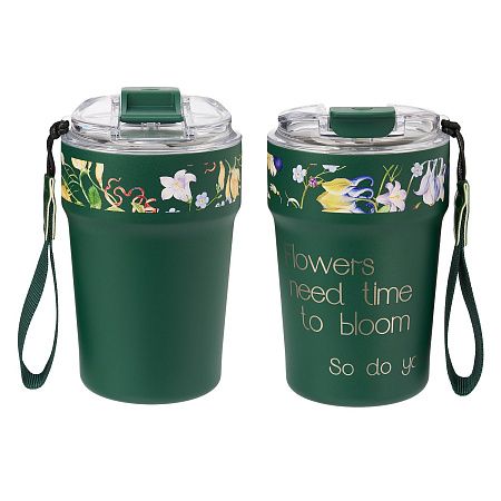 Термокружка вакуумная Monaco, темно-зеленая