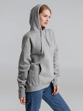 Толстовка с капюшоном Slam 320, серый меланж, размер XS