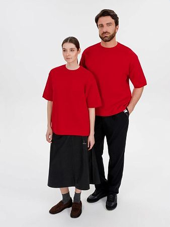 Джемпер с коротким рукавом Siluetti Volumica, красный, размер M/L