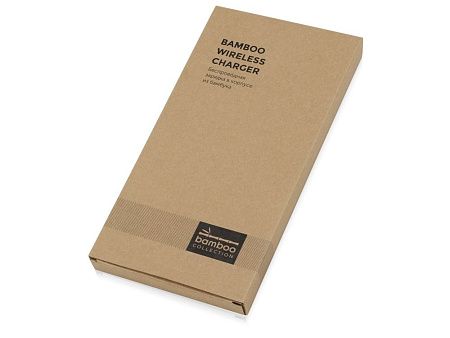 Беспроводное зарядное устройство-органайзер из бамбука «Timber»