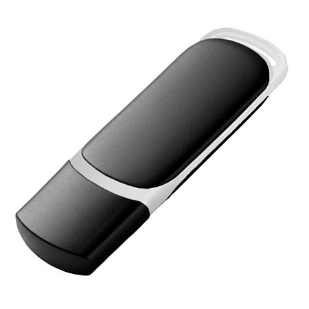 Флешка OZON Черная с белым 4048.88.07.4ГБ