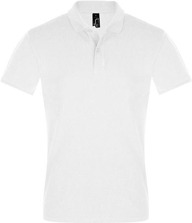 Рубашка поло мужская Perfect Men 180 белая, размер M