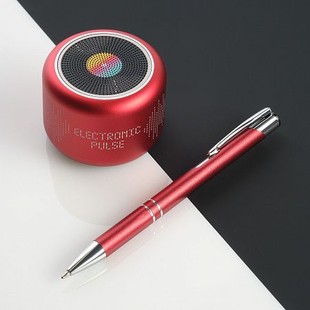 Беспроводная колонка Пэшн (Passion) 80dB 600 mAh (Bluetooth 5.4), красная