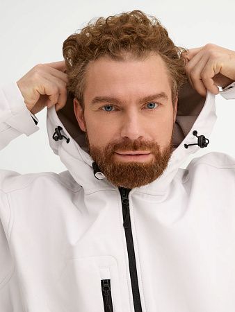 Куртка мужская с капюшоном Replay Men 340, белая, размер S