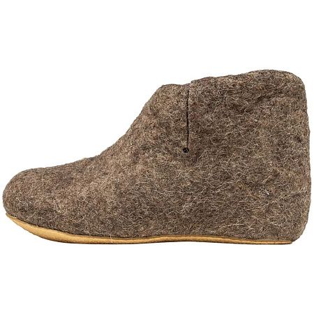 Домашние валенки Wild, серо-коричневые (натуральные), размер 41