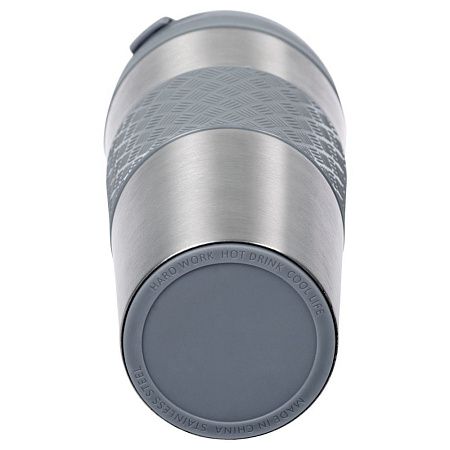 Термостакан Hard Work, вакуумный, темно-серый (графит)